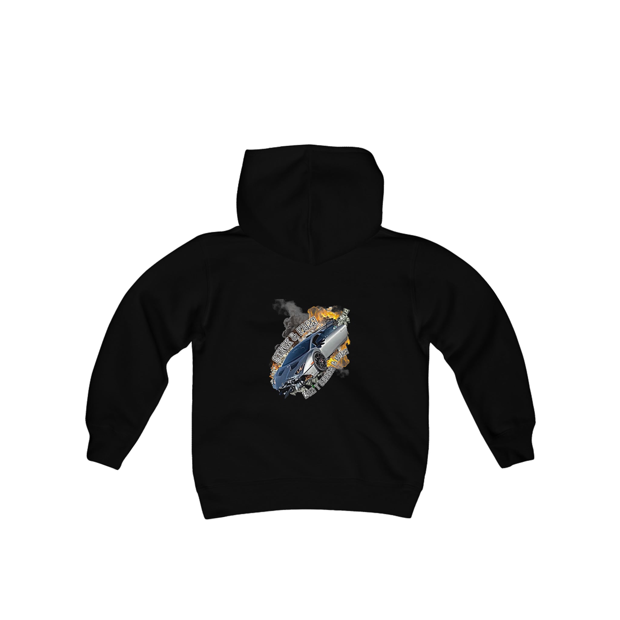 Crash and Burn Youth Fleece Hoodie