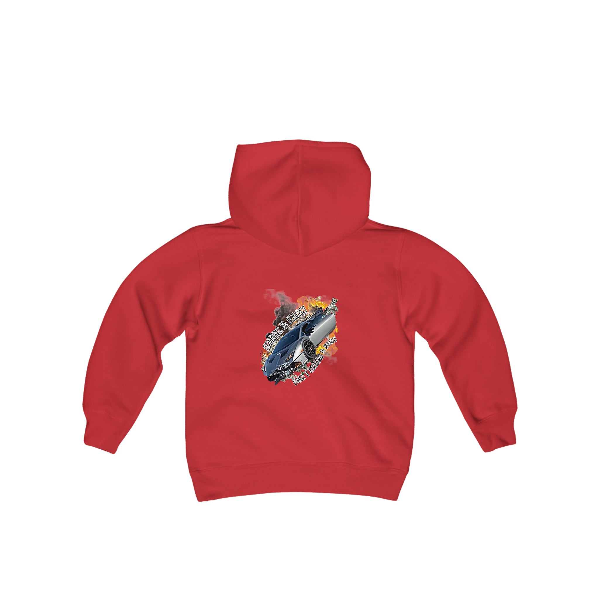 Crash and Burn Youth Fleece Hoodie