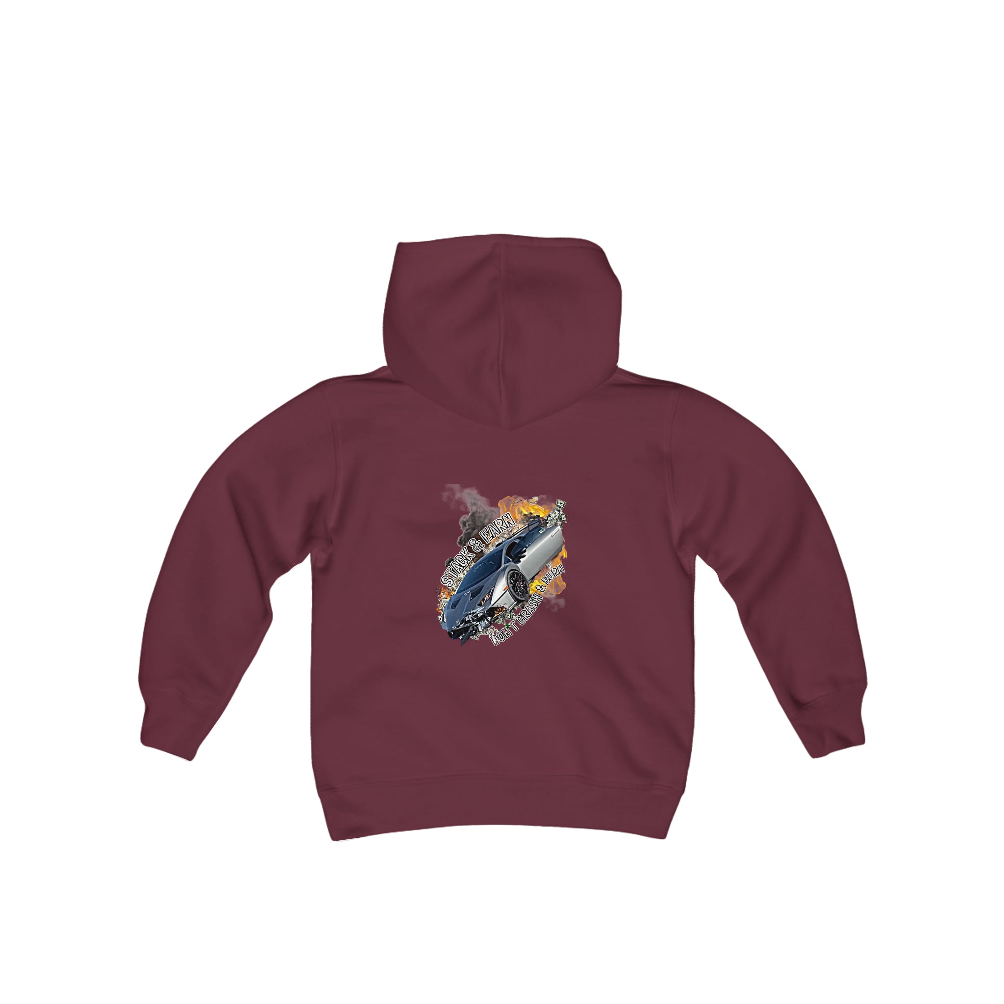 Crash and Burn Youth Fleece Hoodie